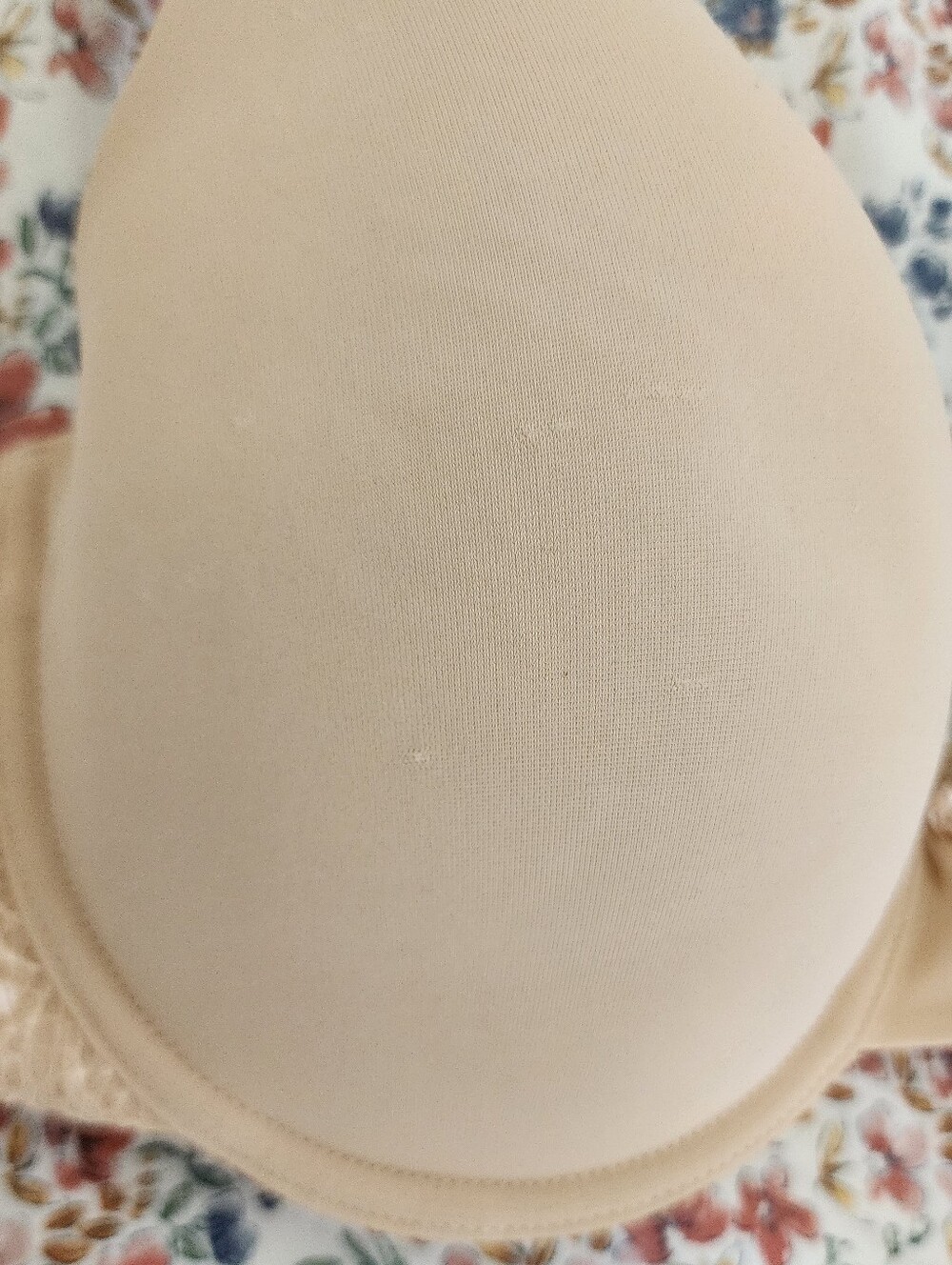 Nude Motherhood Nursing Bra with Lace Trim - Picture 3 of 7